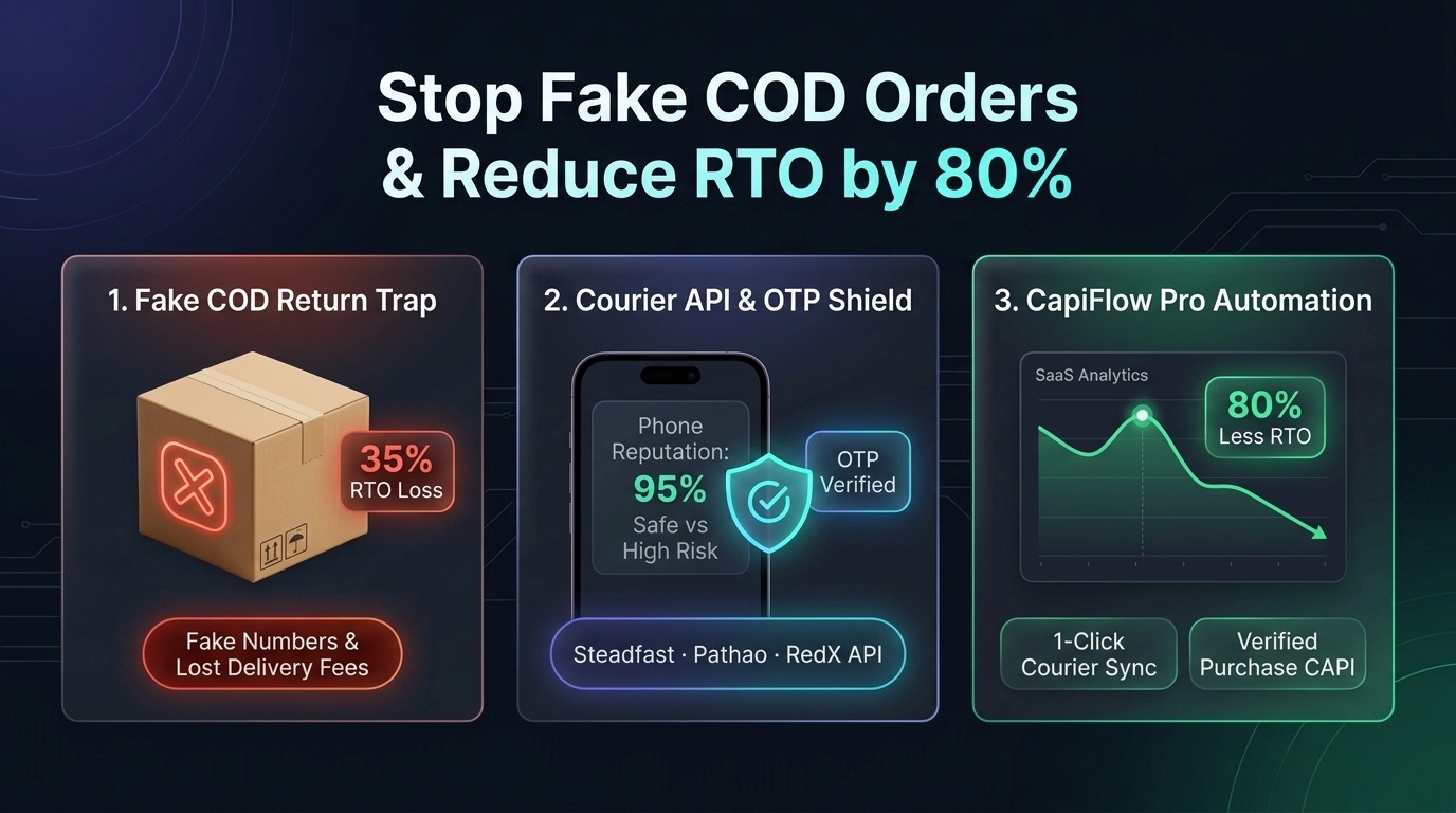 How to Stop Fake COD Orders in WooCommerce and Reduce Courier RTO by 80% with Steadfast, Pathao & RedX API Shield